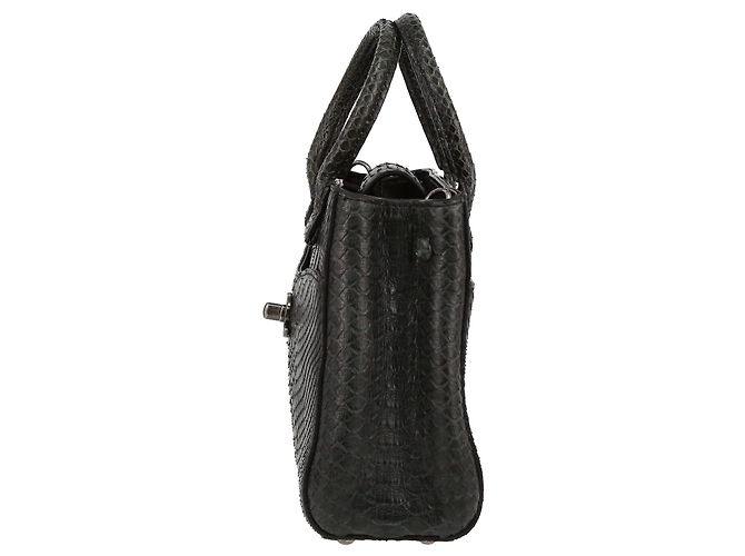 Bolso de compras modelo pequeño de Chanel Neo Executive en pitón gris oscuro - vista 4