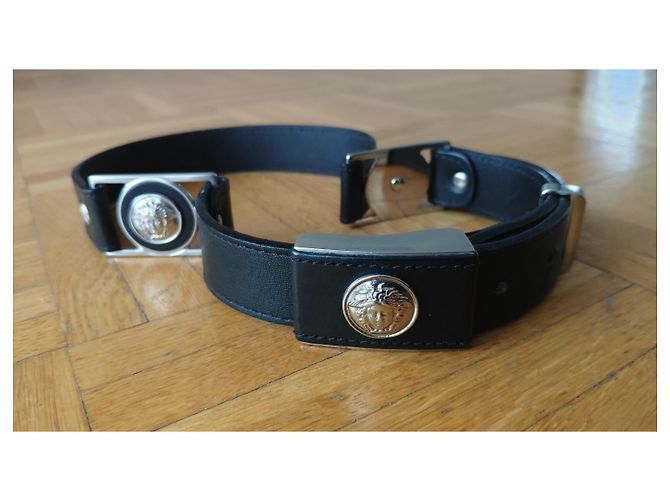 Cintura GIANNI VERSACE RARE 1997 PRE-DEATH d'epoca Nero - vista 11