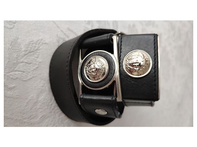 Cintura GIANNI VERSACE RARE 1997 PRE-DEATH d'epoca Nero - vista 12