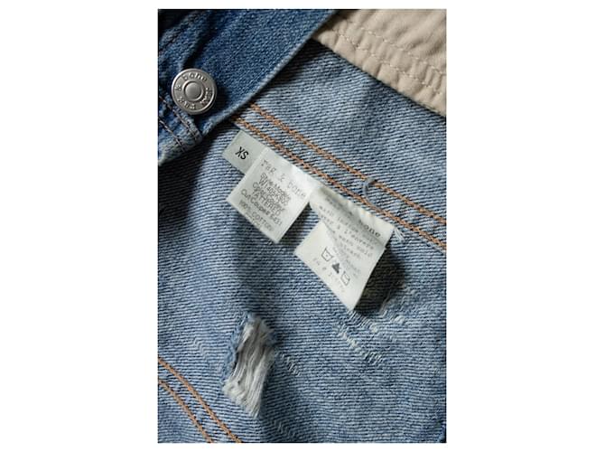 Rag & Bone, distressed Denim-Weste Blau - Ansicht 5