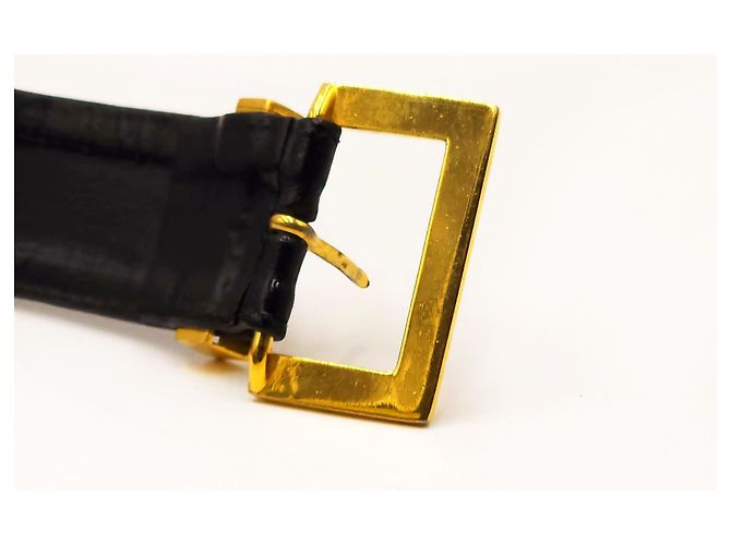 Chanel Vintage Karl Lagerfeld Leder- und Medaillon-Gürtel Schwarz - Ansicht 9