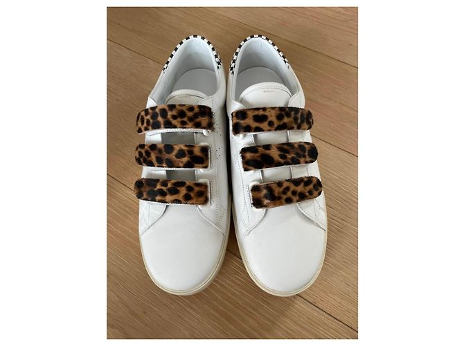Sneakers Céline Triomphe pelle bianca Bianco - vista 2