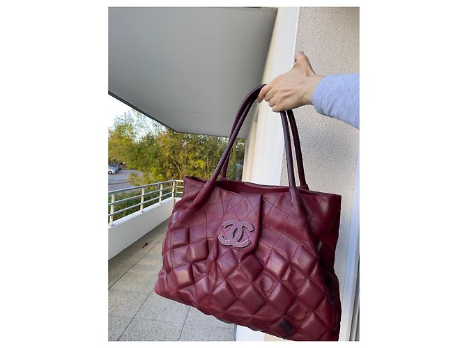 Wallet On Chain Borsa a mano Chanel Sloane Square in pelle rossa Rosso - vista 2