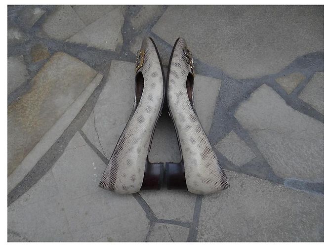 Dolce & Gabbana Python Leather Pumps Brown Beige - view 7