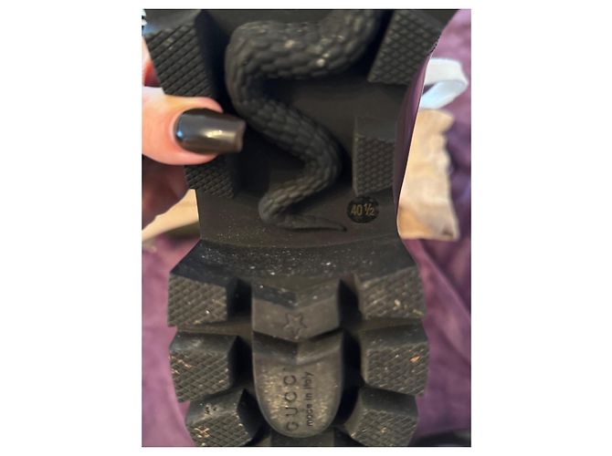 Botines Gucci de charol negro - vista 6