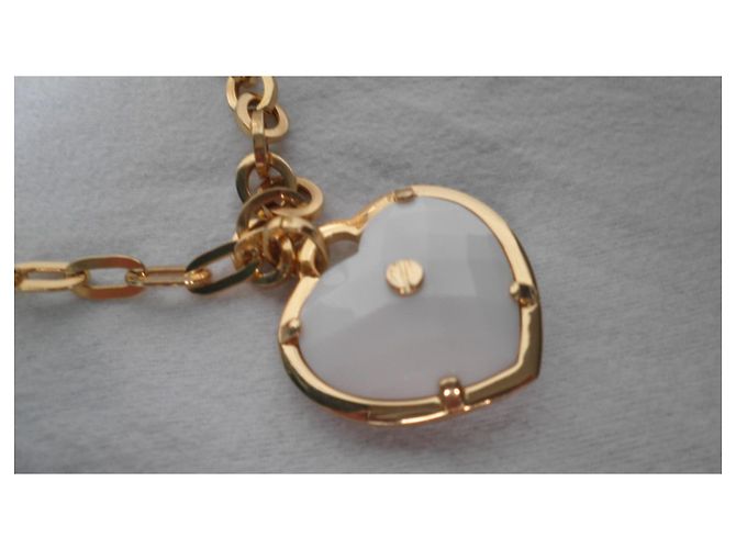 Autre Marque collana a catena oro FACCO con pendente cuore agata D'oro - vista 3