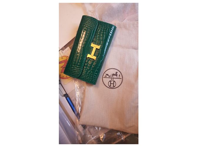 Hermès Cartera/bolso Constance Verde - vista 2