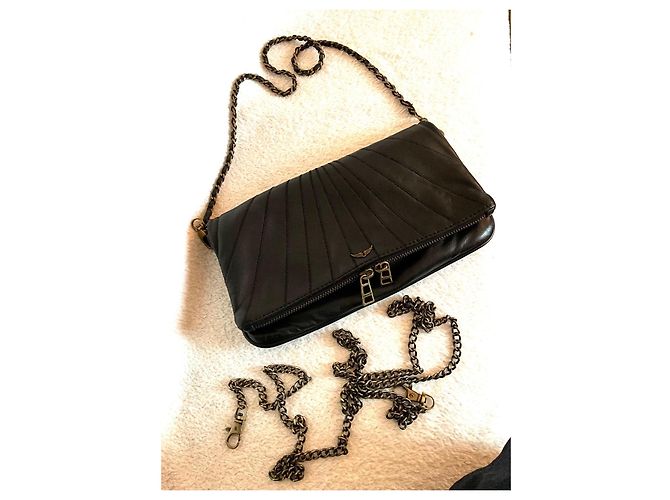 Borsa Zadig & Voltaire in pelle di agnello nera Nero - vista 4