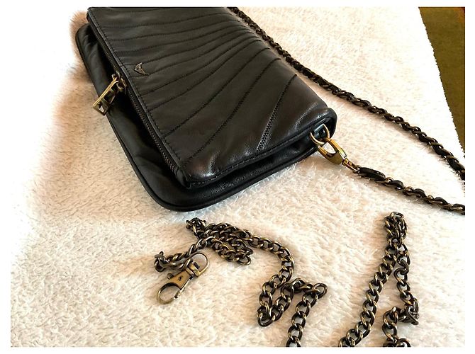 Borsa Zadig & Voltaire in pelle di agnello nera Nero - vista 6