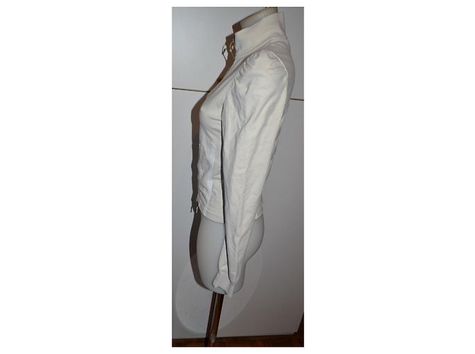Chaqueta Patrizia Pepe de algodón beige con cremallera Talla 42 - vista 3