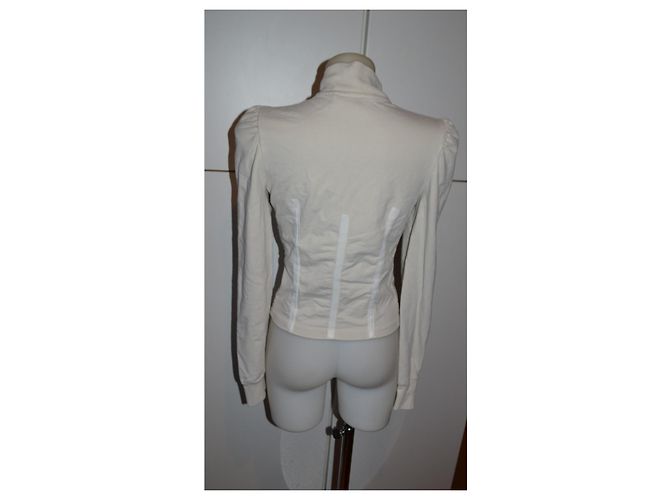 Chaqueta Patrizia Pepe de algodón beige con cremallera Talla 42 - vista 4