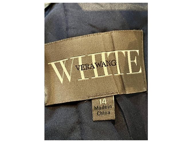 Vera Wang Abito da sera blu navy con una schiena mozzafiato - vista 6