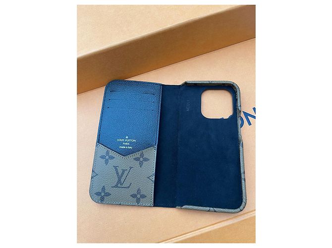 Funda Louis Vuitton iPhone marrón de tela Castaño - vista 5