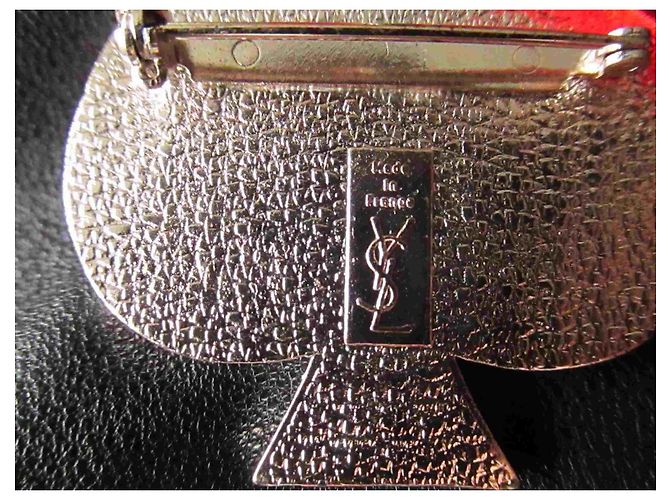 Pendente e spilla Pik-Cuore Yves Saint Laurent Argento Rosso - vista 6
