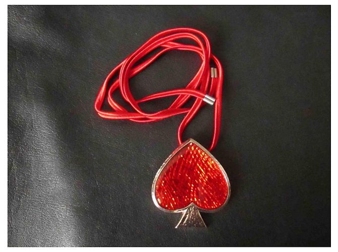 Pendente e spilla Pik-Cuore Yves Saint Laurent Argento Rosso - vista 7