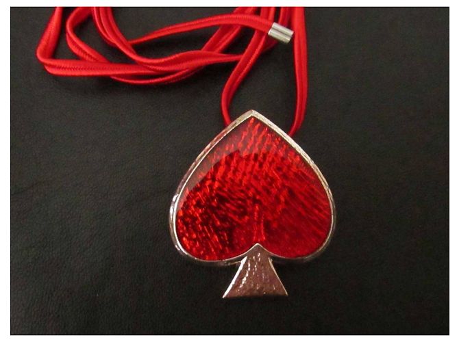 Pendente e spilla Pik-Cuore Yves Saint Laurent Argento Rosso - vista 8