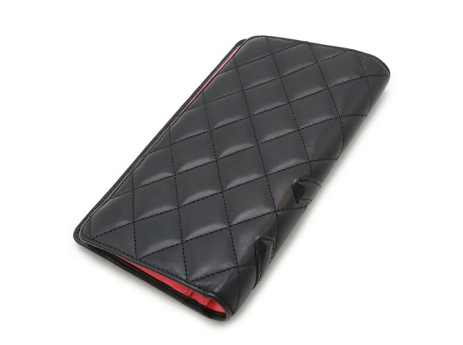 Cartera larga bi-fold Chanel Cambon Line Coco Mark Negro - vista 3