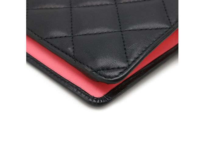 Cartera larga bi-fold Chanel Cambon Line Coco Mark Negro - vista 4