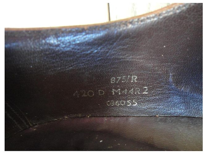 Autre Marque Scarpe stringate Brooks derby in pelle marrone - vista 8