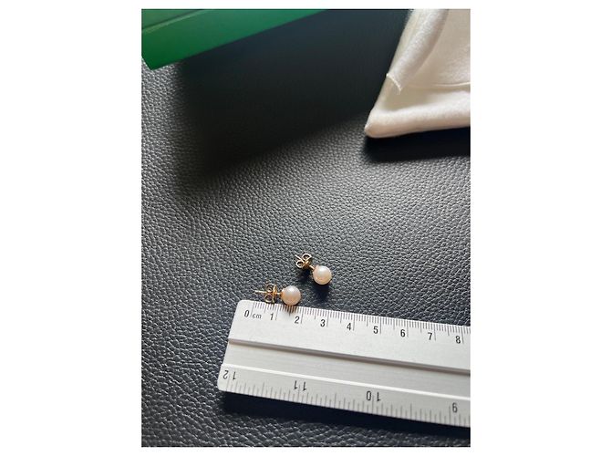 Orecchini Bottega Veneta placcati oro con perla d'acqua dolce Gold hardware - vista 7