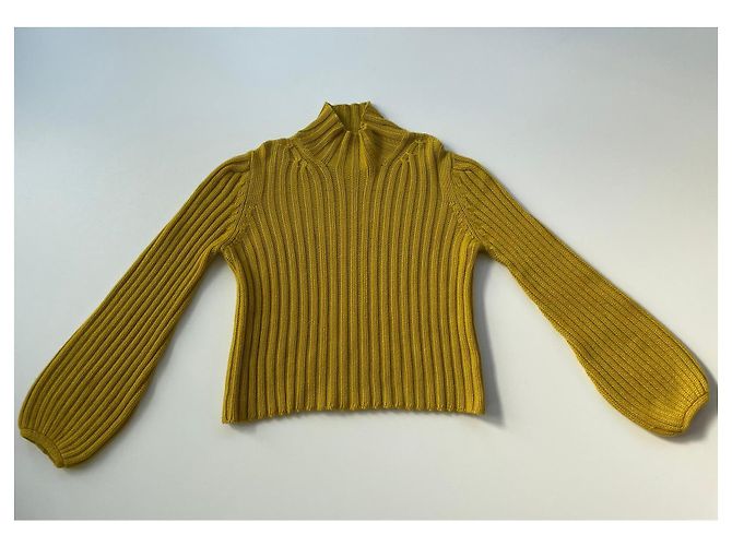Suéter de cachemira Yves Saint Laurent amarillo - vista 2