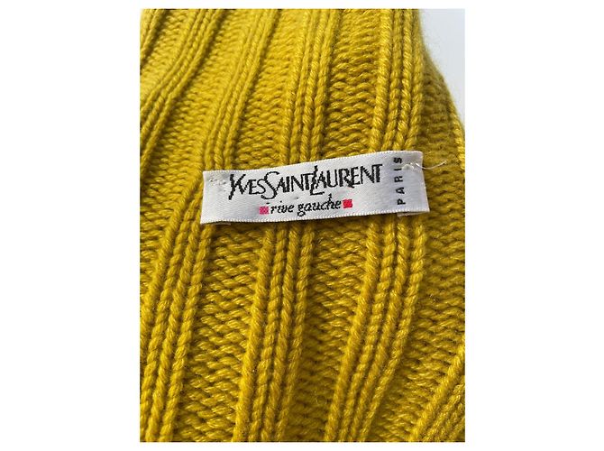 Suéter de cachemira Yves Saint Laurent amarillo - vista 5