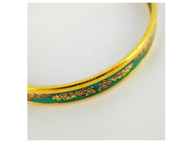 Hermès Bracciale Tiger in Smalto PM Hermes Multicolore D'oro - vista 8