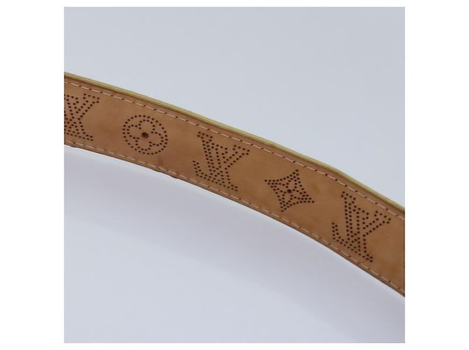 LOUIS VUITTON Cintura in Pelle Mahina Monogramma Oro M9614W LV Auth bs17576 D'oro - vista 11