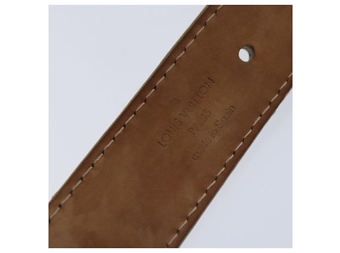 LOUIS VUITTON Cintura in Pelle Mahina Monogramma Oro M9614W LV Auth bs17576 D'oro - vista 18