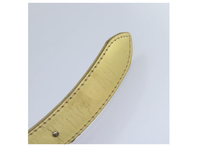LOUIS VUITTON Cintura in Pelle Mahina Monogramma Oro M9614W LV Auth bs17576 D'oro - vista 9