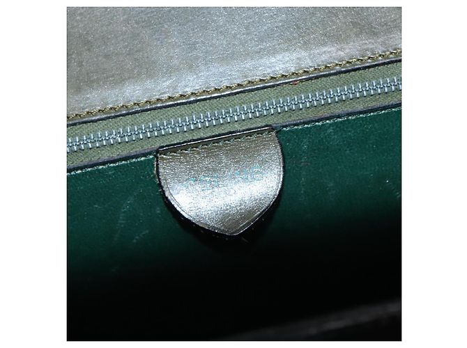 Céline Borsa a mano CELINE in pelle verde oro Auth 92104 D'oro - vista 18