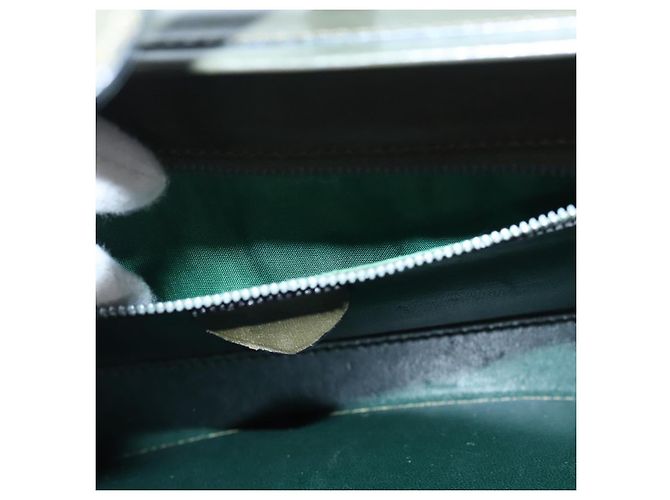 Céline Borsa a mano CELINE in pelle verde oro Auth 92104 D'oro - vista 25