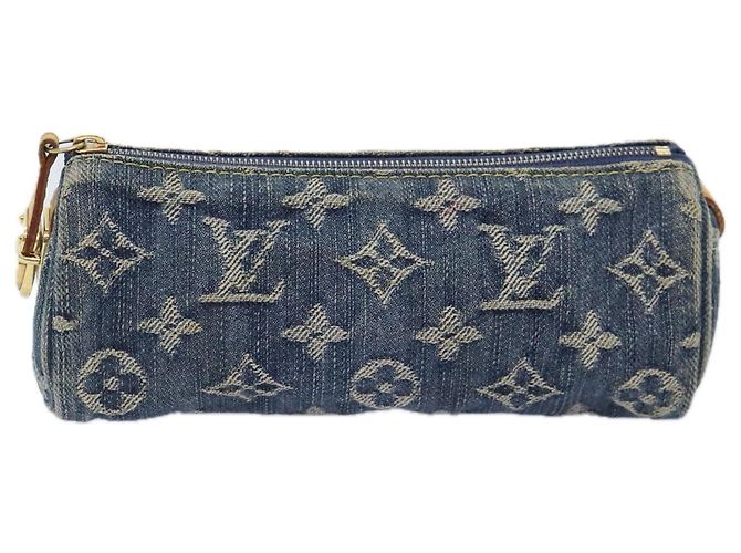 LOUIS VUITTON Pouch Speedy en Denim Monogram Bleu M95082 LV Auth 88939 - vue 13
