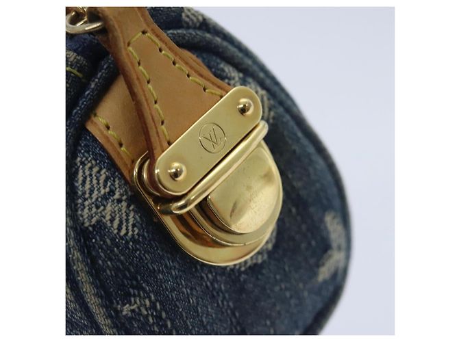 LOUIS VUITTON Pouch Speedy en Denim Monogram Bleu M95082 LV Auth 88939 - vue 17