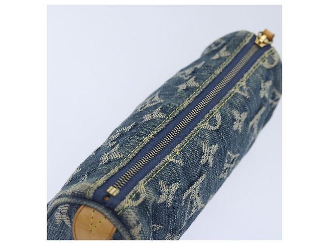 LOUIS VUITTON Pouch Speedy en Denim Monogram Bleu M95082 LV Auth 88939 - vue 5