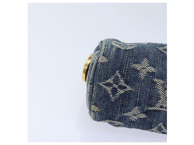 LOUIS VUITTON Pouch Speedy en Denim Monogram Bleu M95082 LV Auth 88939 - vue 7