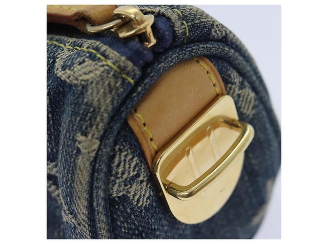 LOUIS VUITTON Pouch Speedy en Denim Monogram Bleu M95082 LV Auth 88939 - vue 8