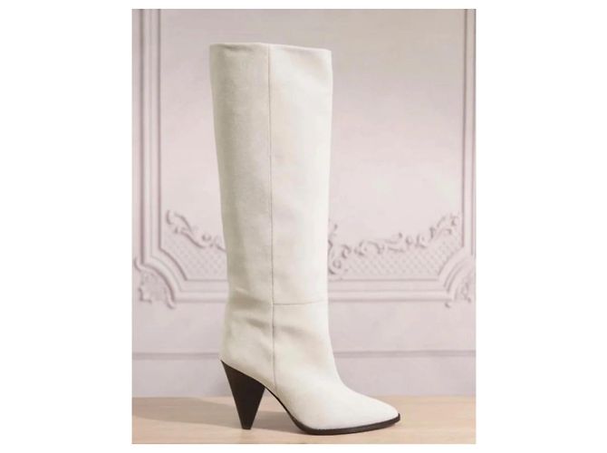 Botas Ririo Isabel Marant en tiza Beige Blanco roto - vista 2