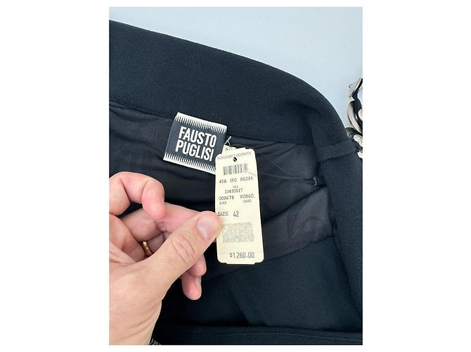 Fausto Puglisi Kleider Schwarz Weiß - Ansicht 5
