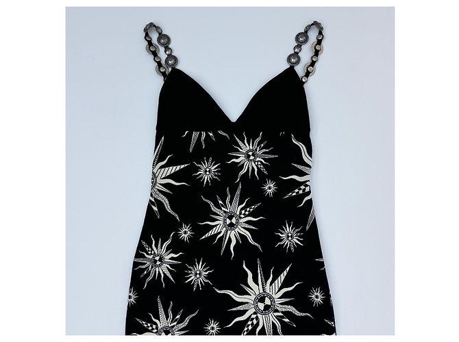 Fausto Puglisi Kleider Schwarz Weiß - Ansicht 9