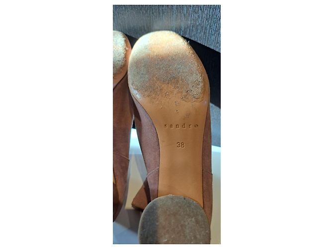 Botines Sandro de ante rosa viejo - vista 7
