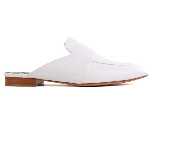 HERMÈS - Mules Catena Hermès in pelle bianca (T41) Bianco - vista 2