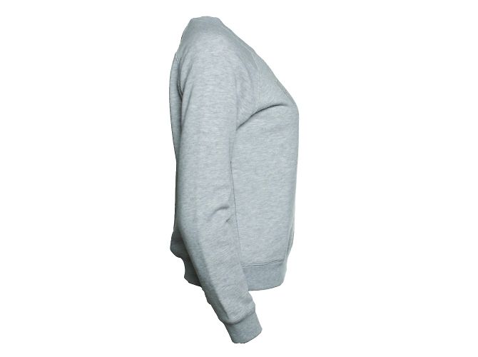 Autre Marque A.P.C., grauer Rundhalspullover mit PARIS-Druck - Ansicht 4