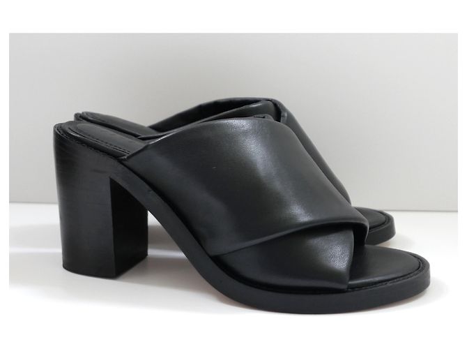 Sandali con tacco chunky e cinturino imbottito Duvile Jigsaw Nero - vista 7