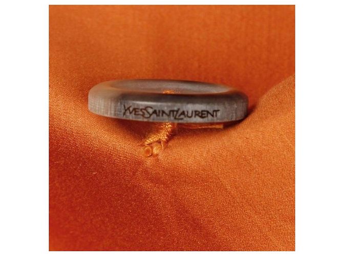 Abrigo trench en óxido/naranja Yves Saint Laurent - vista 3