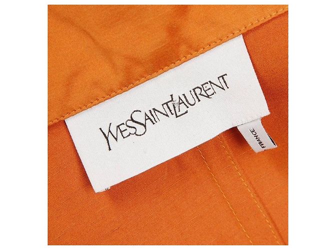 Abrigo trench en óxido/naranja Yves Saint Laurent - vista 4