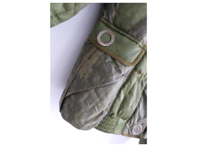 Dior x John Galliano Herbst 2006 Camouflage Pufferjacke Grün - Ansicht 6