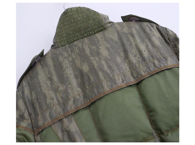 Dior x John Galliano Herbst 2006 Camouflage Pufferjacke Grün - Ansicht 8