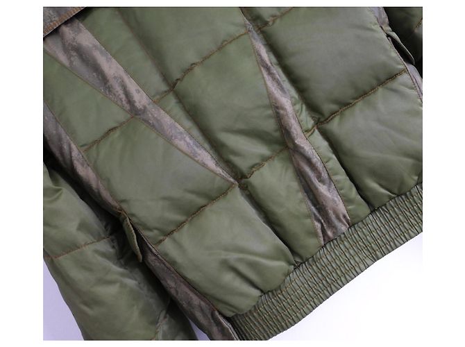 Dior x John Galliano Herbst 2006 Camouflage Pufferjacke Grün - Ansicht 9