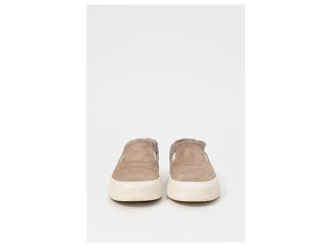 Autre Marque Sneakers Slip On Common Projects 35mm con shearling in suede marrone Rosso - vista 12